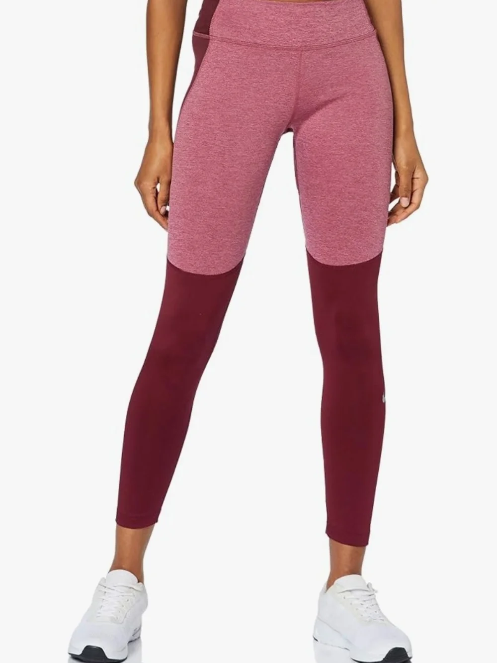 Nike Fast Two-Tone High-Rise Leggings in Rose and Burgundy Sz S/P. Like New